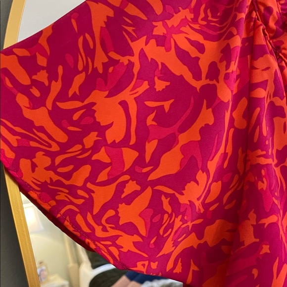 Umgee Pink and Orange Patterned Blouse - Picture 3 of 5